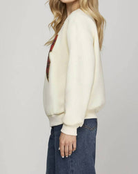 She + Sky - Bow Crewneck Sweater