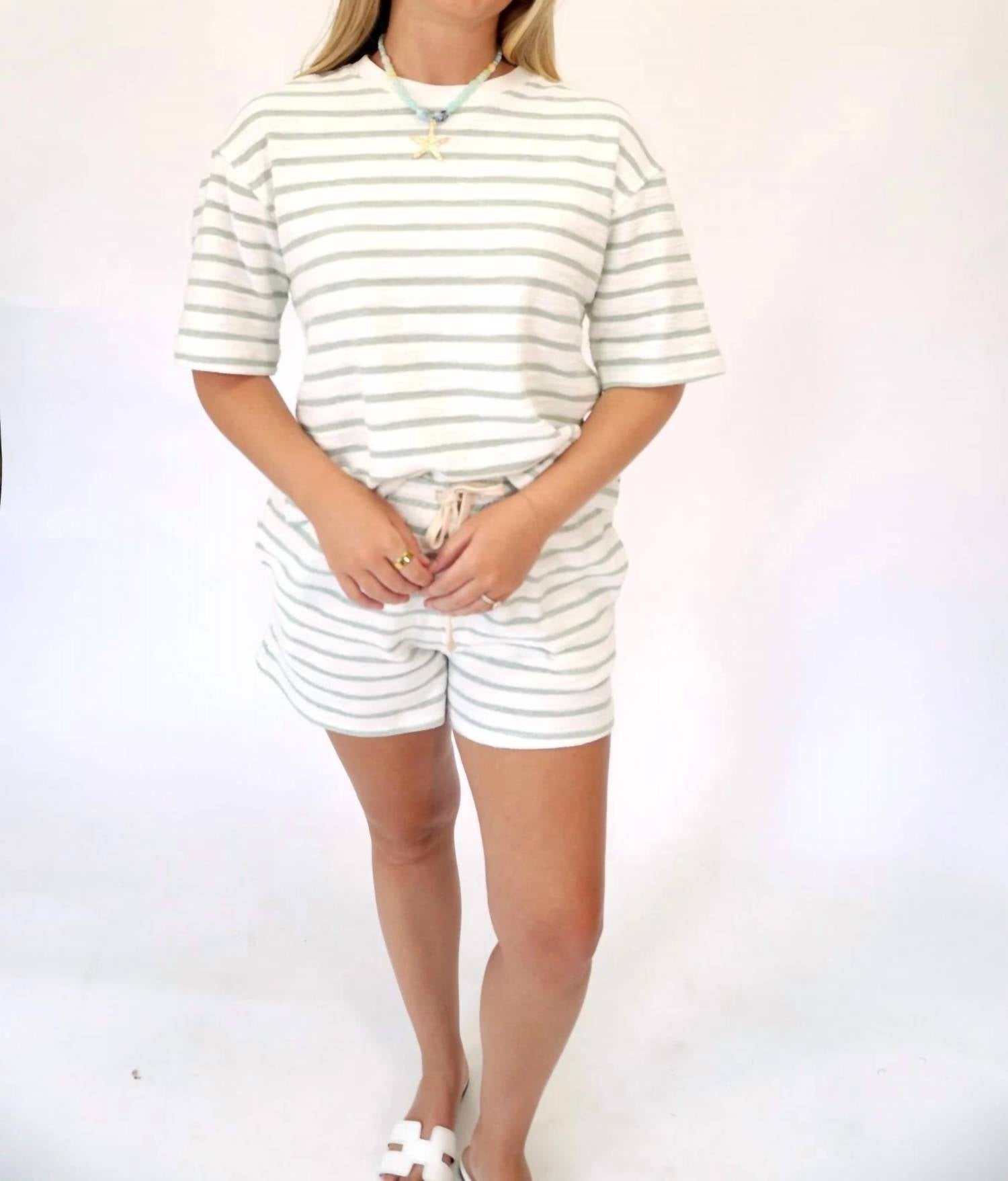 Hyfve - Striped Terry Cloth Two-piece Set