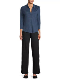 Majestic Filatures - Stretch Linen 3/4 Sleeve Shirt