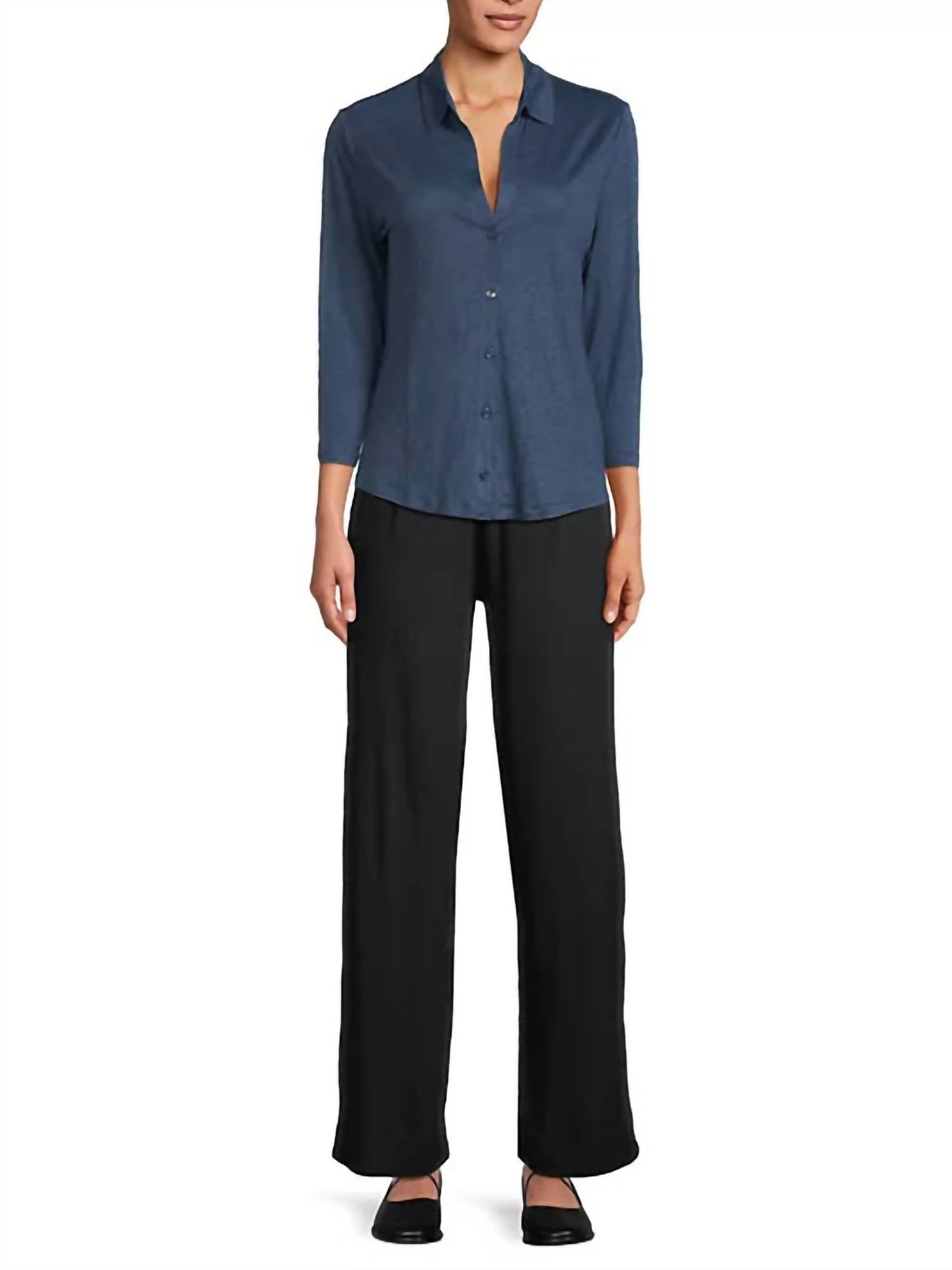 Majestic Filatures - Stretch Linen 3/4 Sleeve Shirt