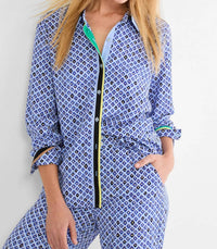 Nic + Zoe - Mosaic Trimmed Shirt