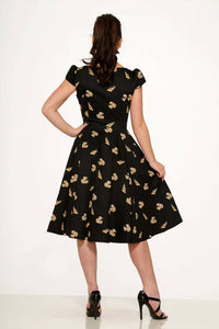 Orchid Bloom - Love New York Pizzeria Swing Dress