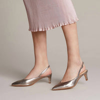 Clarks Women's Laina55 Slingback Pumps in stone - women's heels - view 5