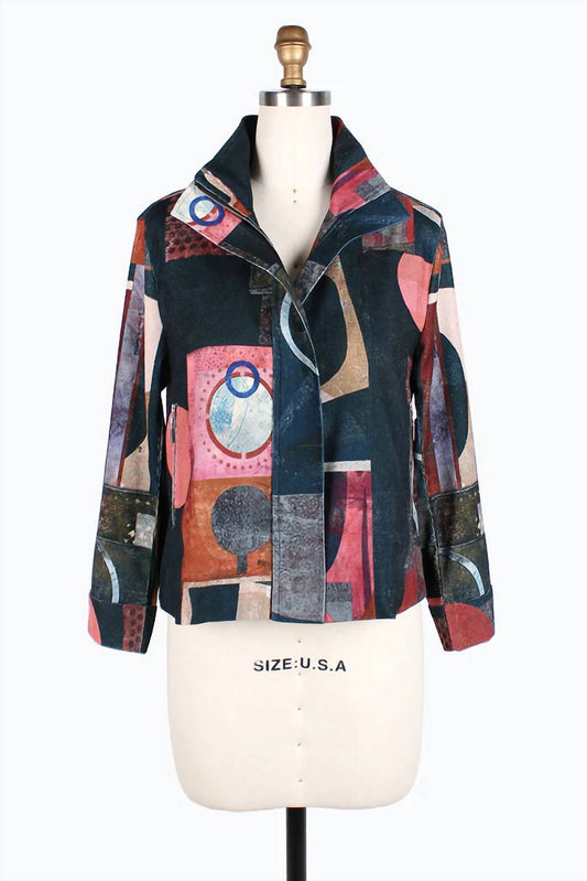 Damee - Women's Multi Pattern Biker Jacket