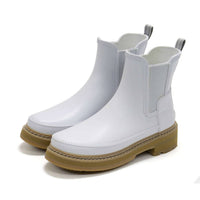 HUNTER Women's Refined Stitch Detail Slim Fit Chelsea Boots in spurrey - women's shoe