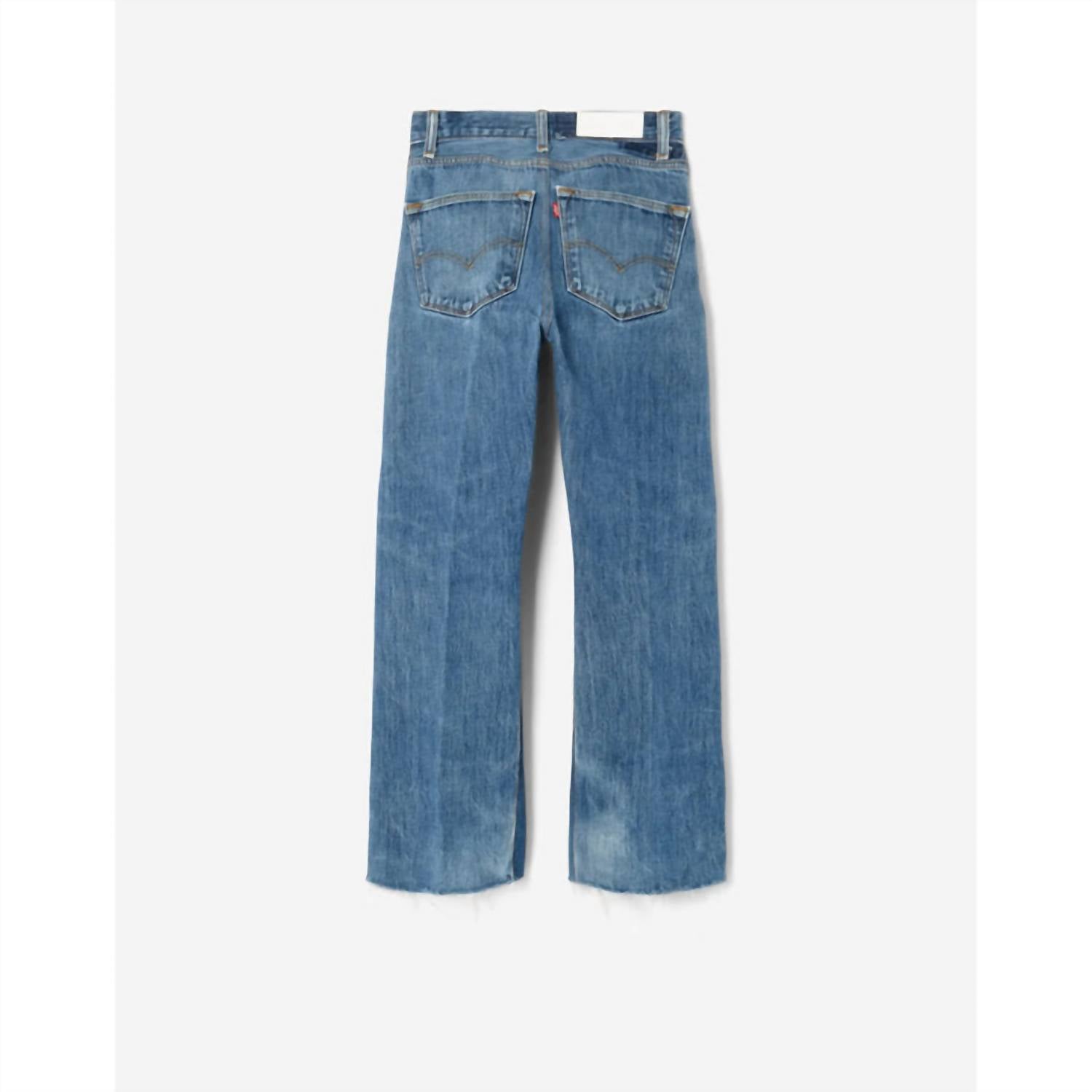 Re/Done - High Rise Wide Leg Crop Jeans
