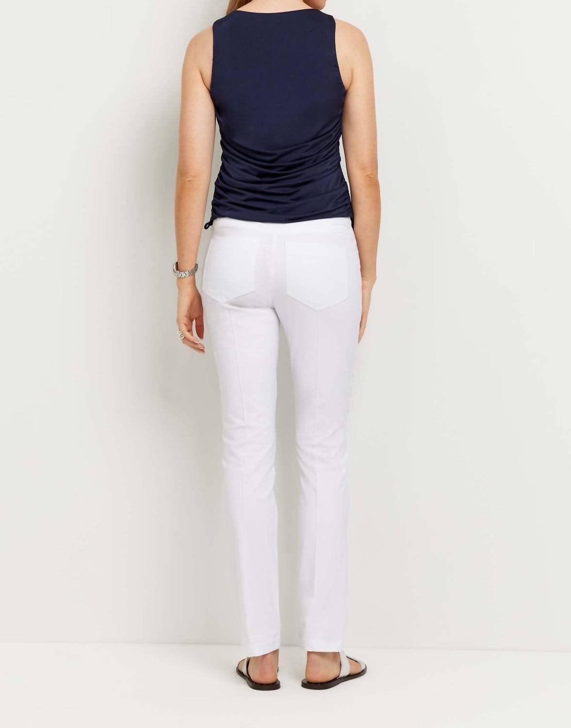 Anatomie - Ruched Sleeveless Super Jersey Top