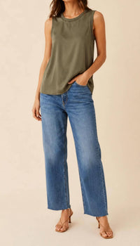 Go By Go Silk - Ruched Silk Tank Top