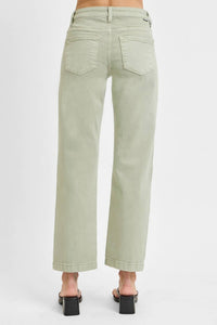 Risen - Mid Rise Straight Jeans