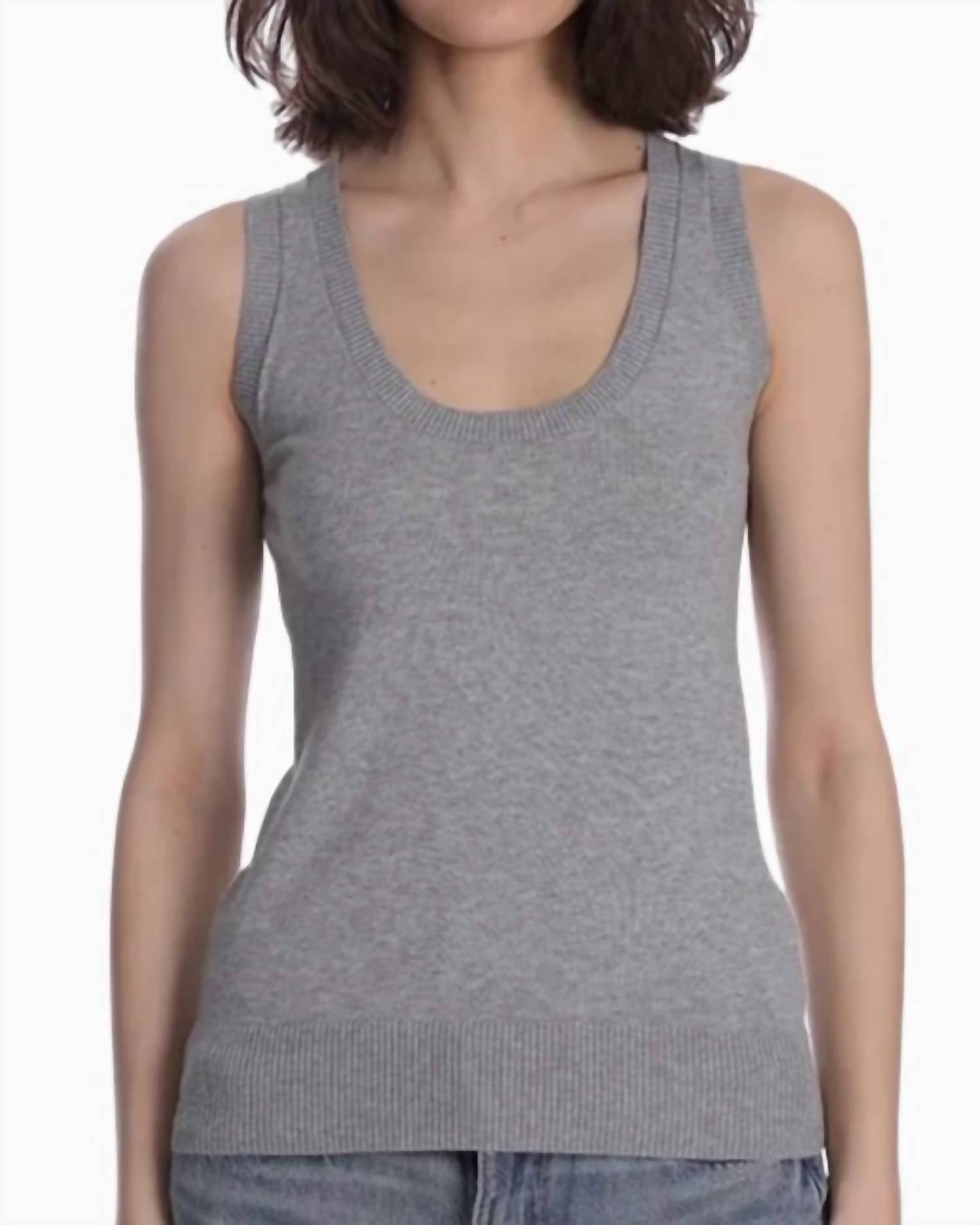Minnie Rose - Supima Scoop Neck Tank Top