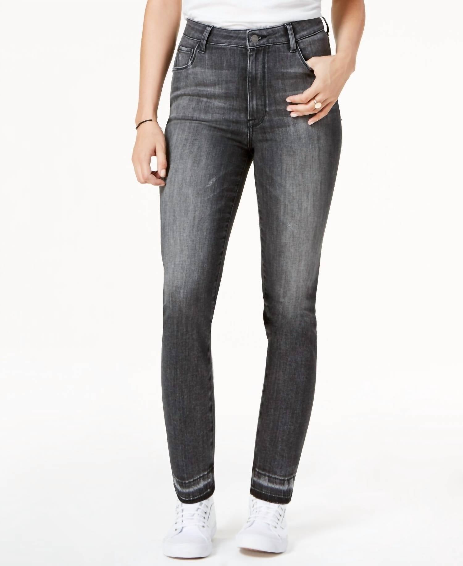 M1858 - Women's Audrey High Rise Slim Straight Leg Jeans