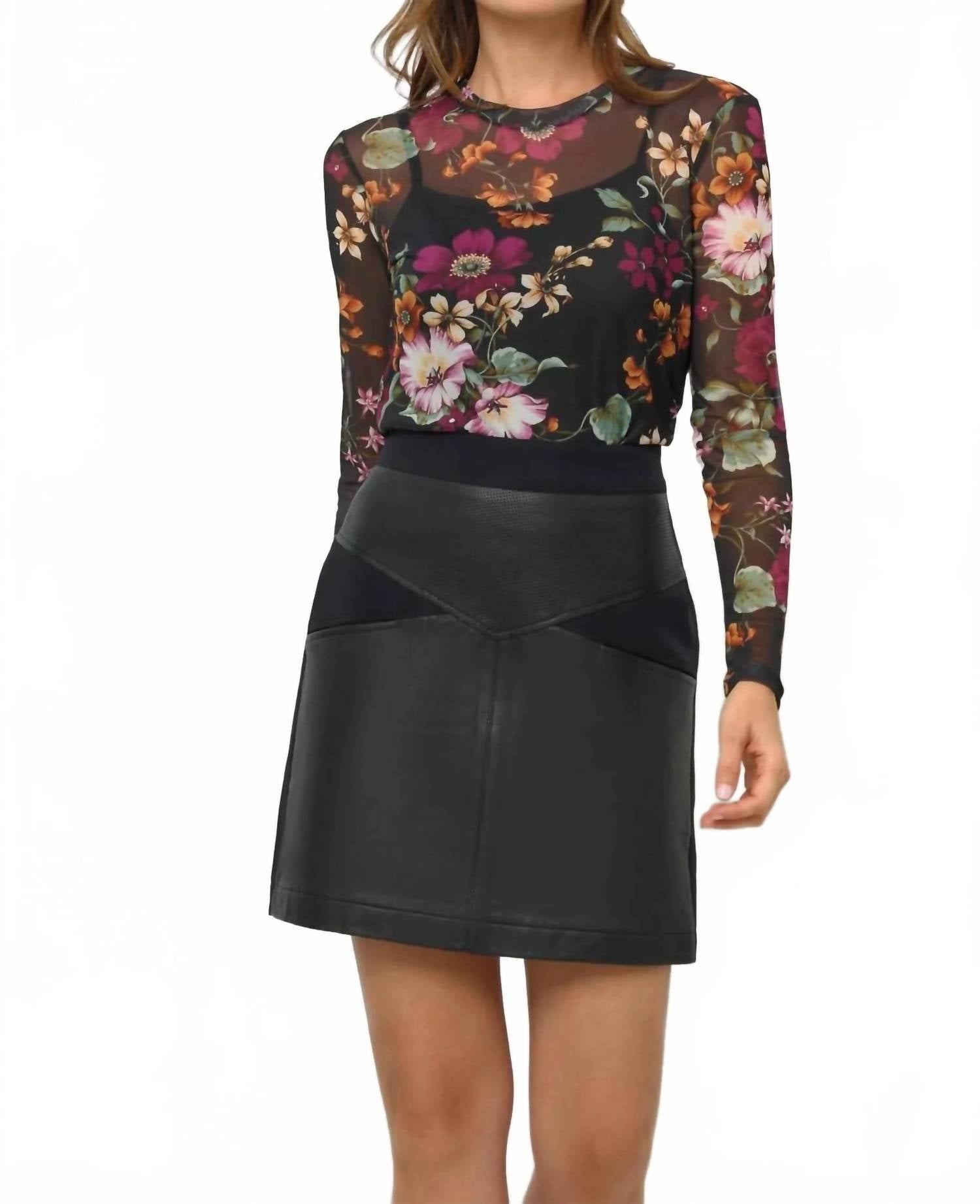 Anatomie - Perf Leather Mini Skirt