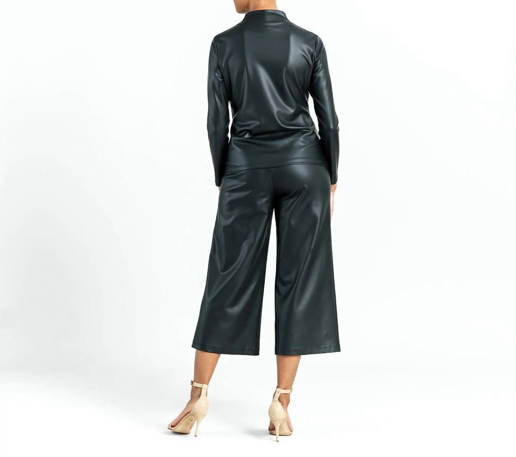 Clara Sunwoo - Liquid Leather Top