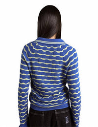 Damson Madder - Silvia Cotton Merino Blend Polo Jumper