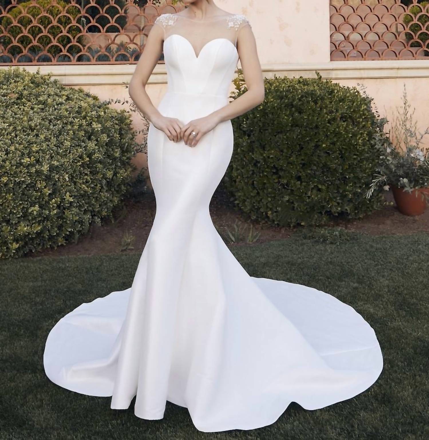 Casablanca - Posey Stretch Mikado Wedding Gown