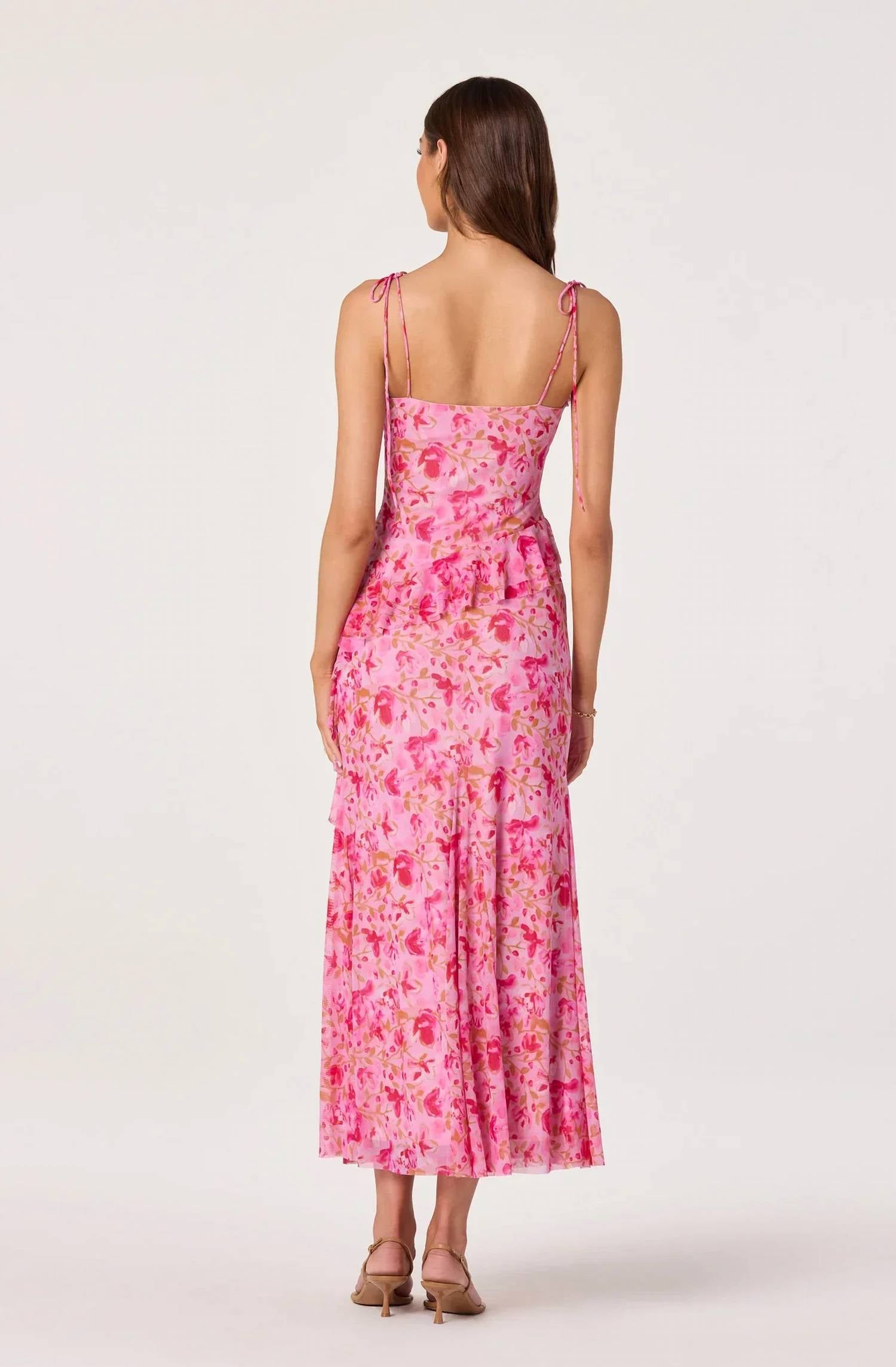 Astr - Mejra Floral Asymmetric Tank Top