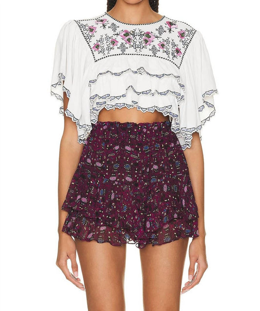 Isabel Marant - Sana Embroidered Crop Top