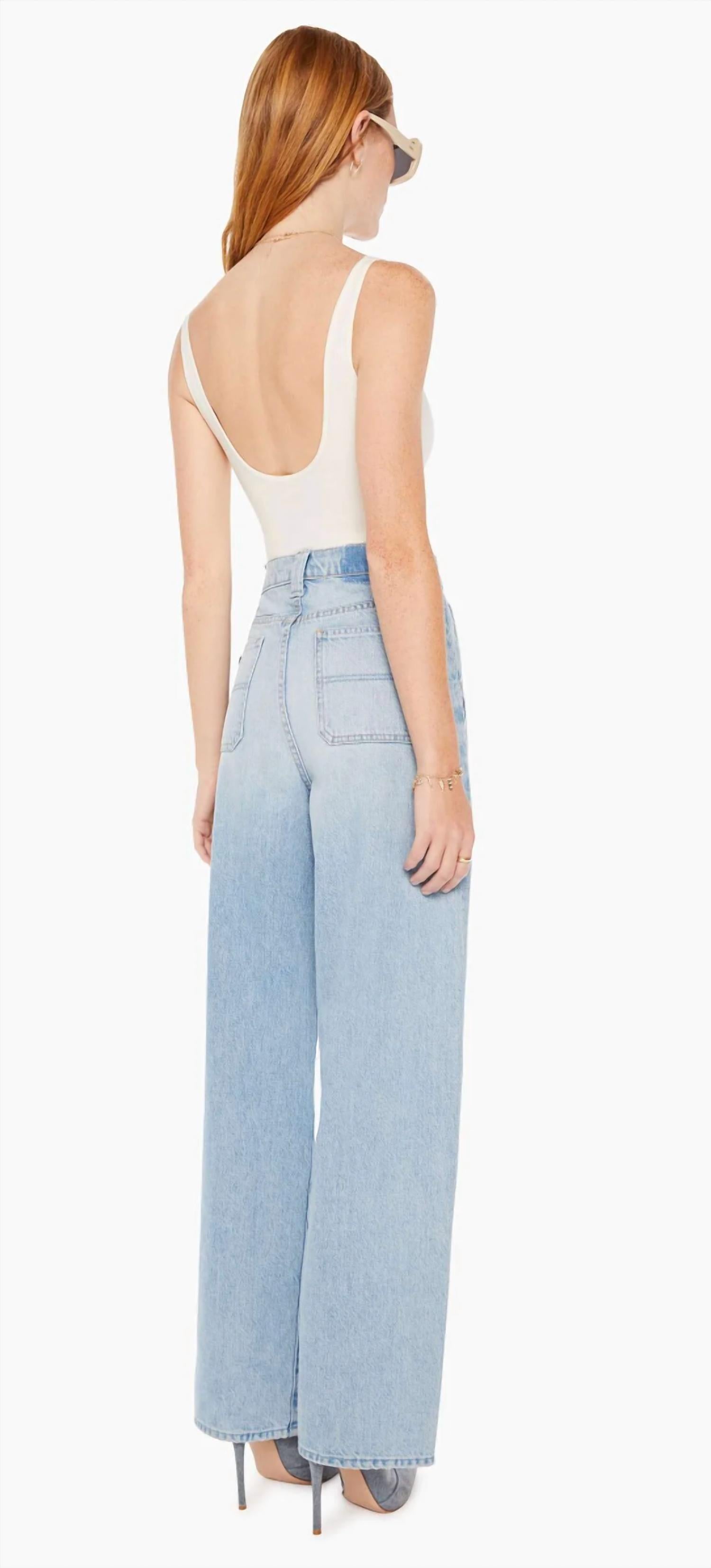 Mother Quartet Breaker Skimp Jeans in i m with the band - women's jeans - detail view