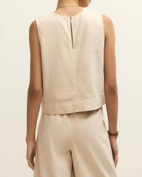 Z Supply Sun Seeker Tank in parchmant - women's tank top - alternate view