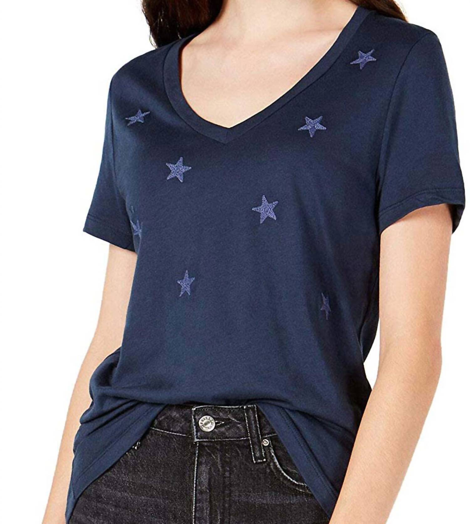 Carbon Copy - Embroidered Stars T-shirt