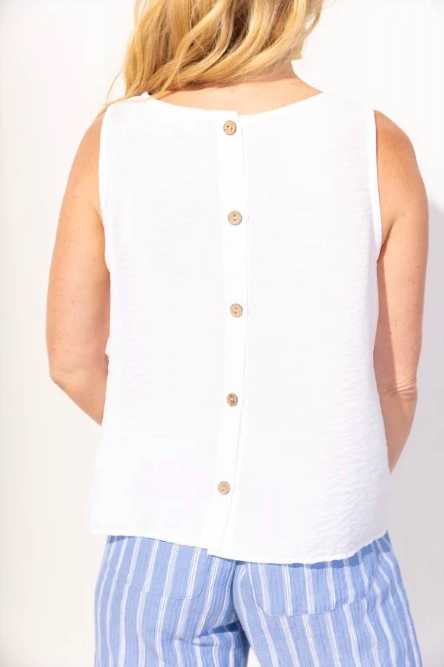 Escape By Habitat - Regatta Button Back Tank Top