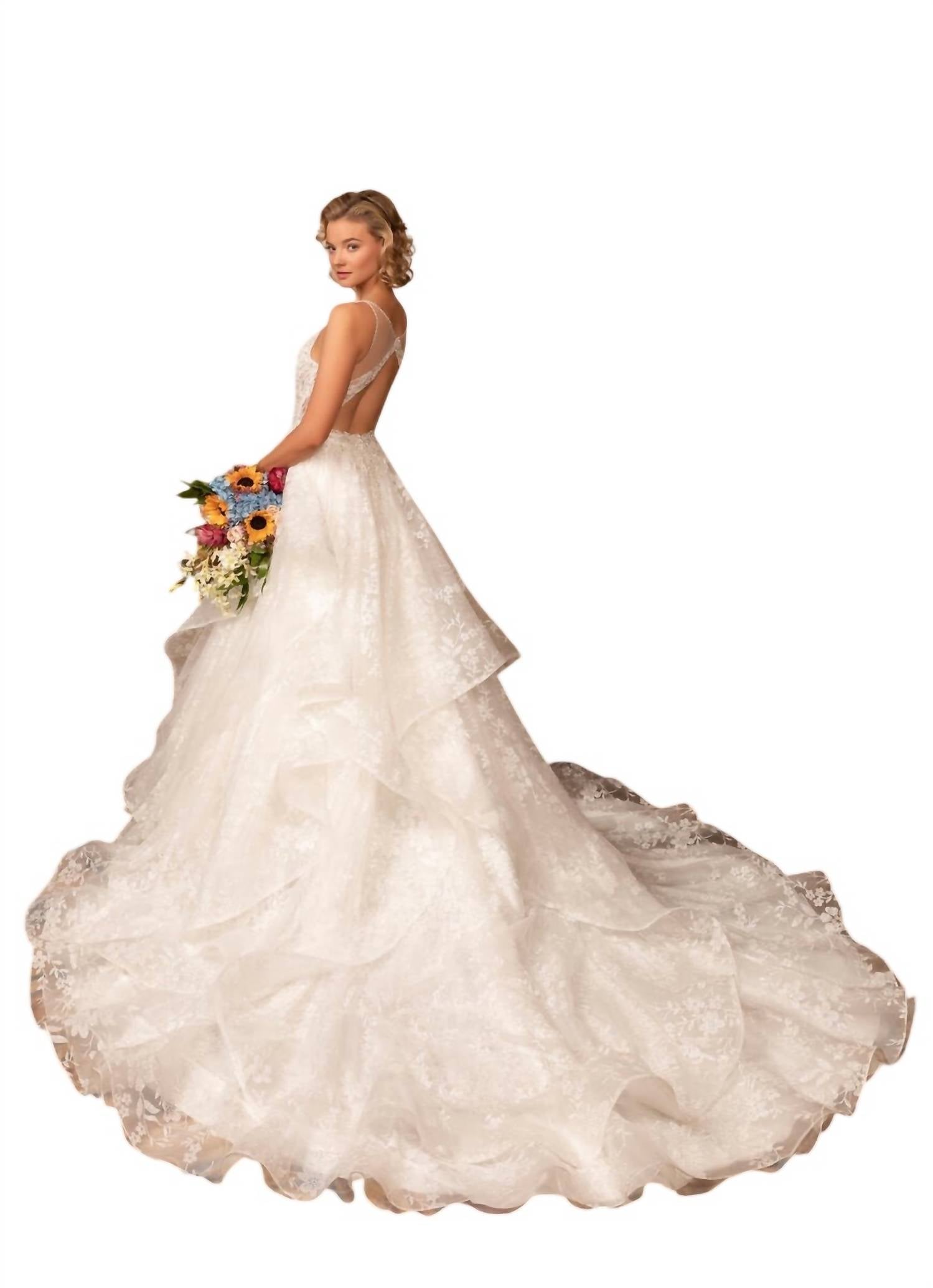 Kitty Chen Couture - Darla Ruffled Ball Gown