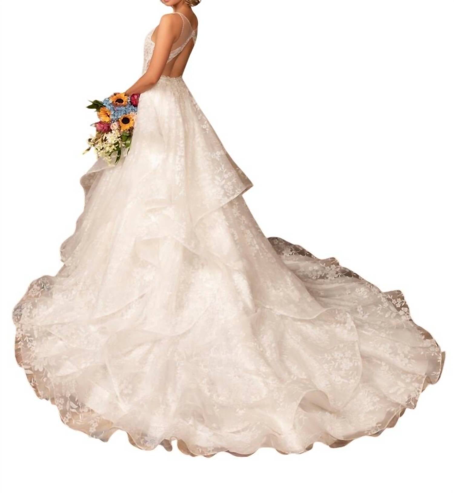 Kitty Chen Couture - Darla Ruffled Ball Gown