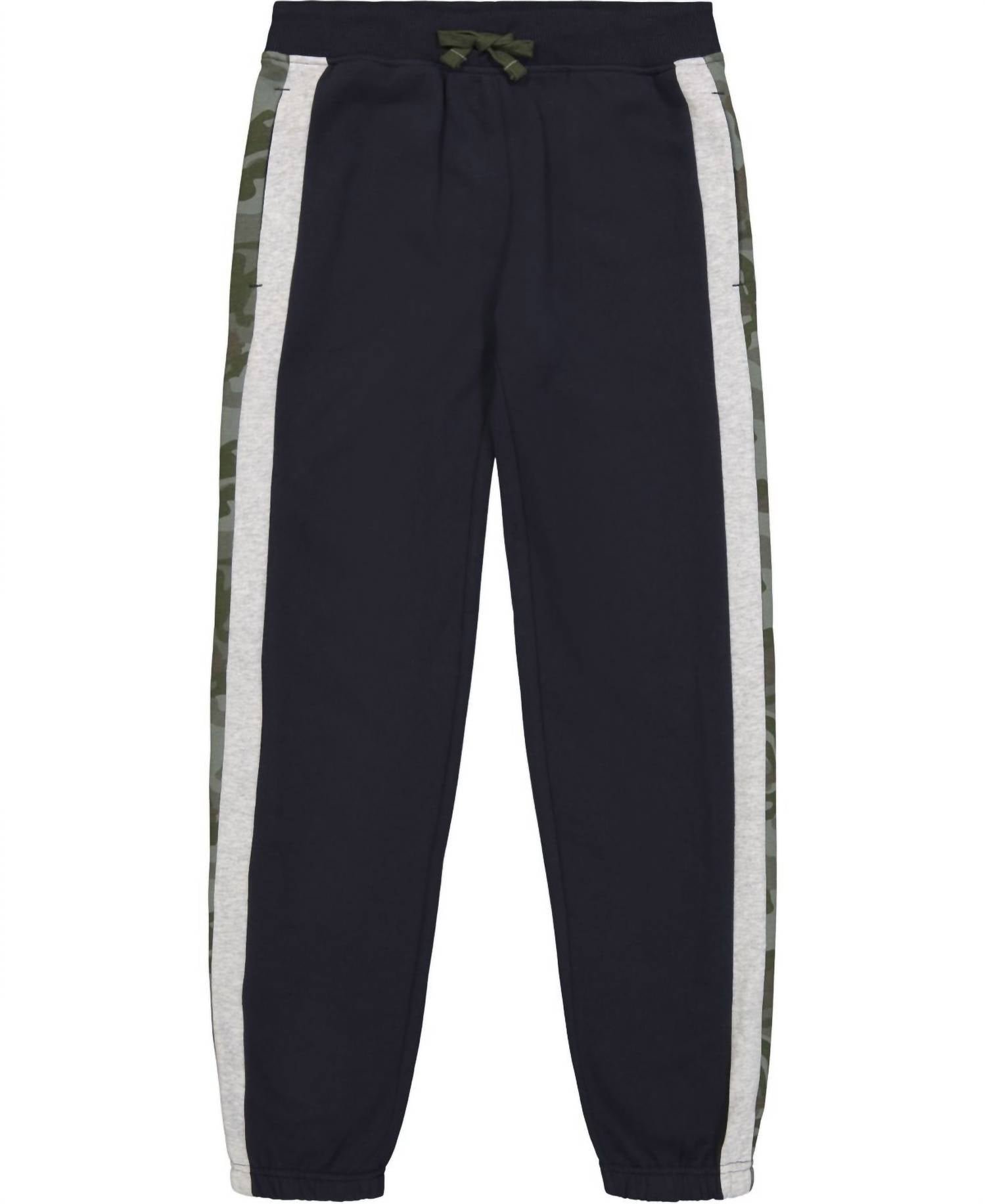 Nautica - Little Boys Side Stripe Fleece Joggers
