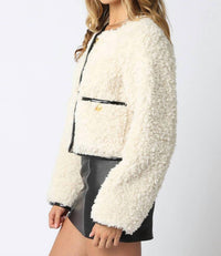 Olivaceous - Alia Shearling Jacket
