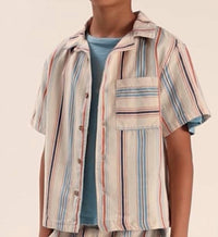 Cozmo - Iro Striped Cotton Button Up Shirt