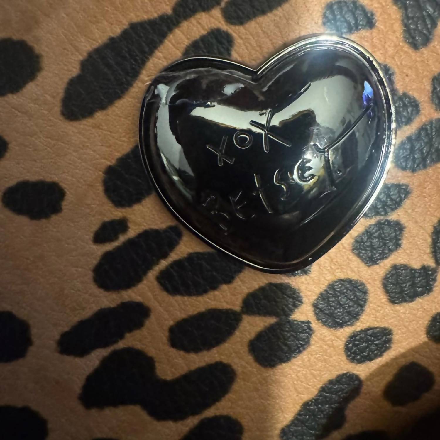 Betsey Johnson Women's Leopard Print Tote Bag in multi - women's bag - detail view