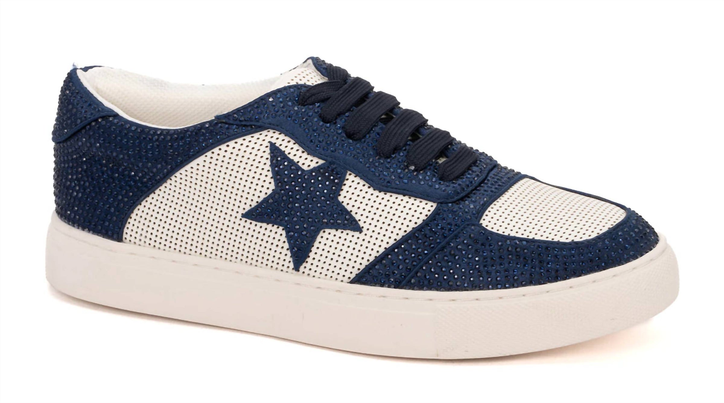 Corkys Footwear Women's Legendary Crystal Star Sneakers in navy - women's sneaker