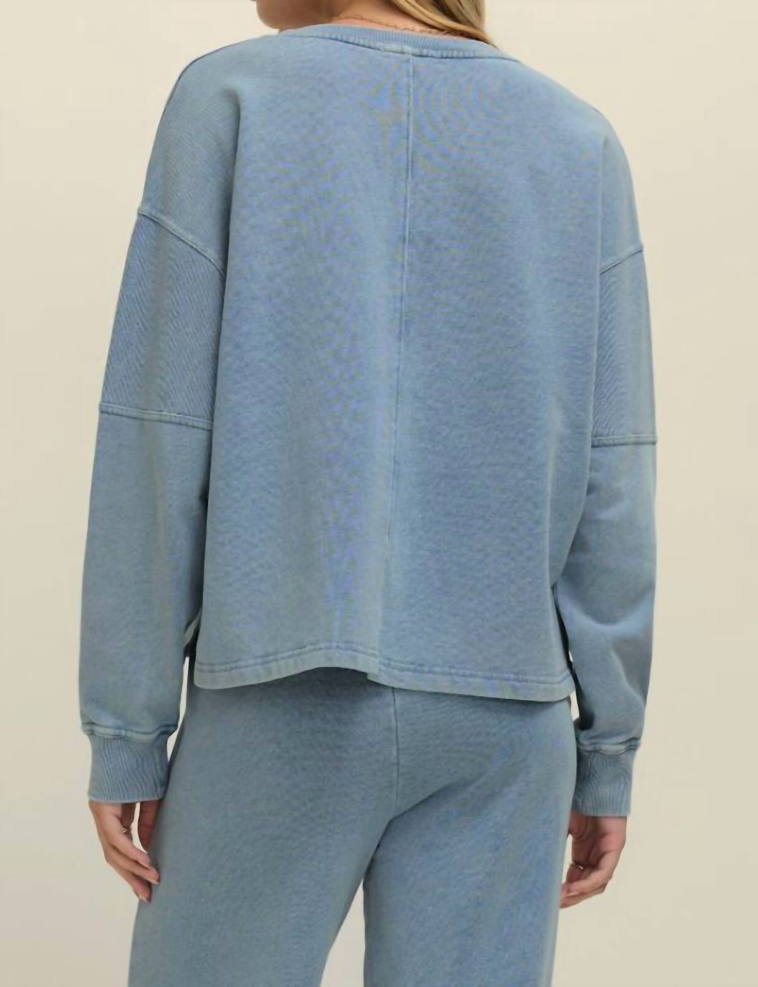 Z Supply - Delphine Denim Sweatshirt