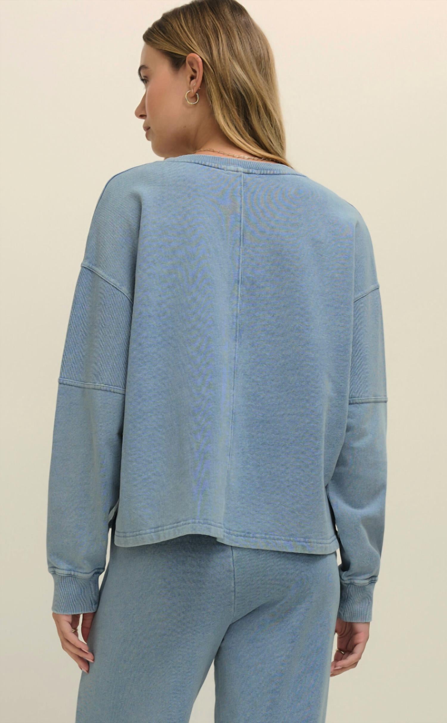 Z Supply - Delphine Denim Sweatshirt