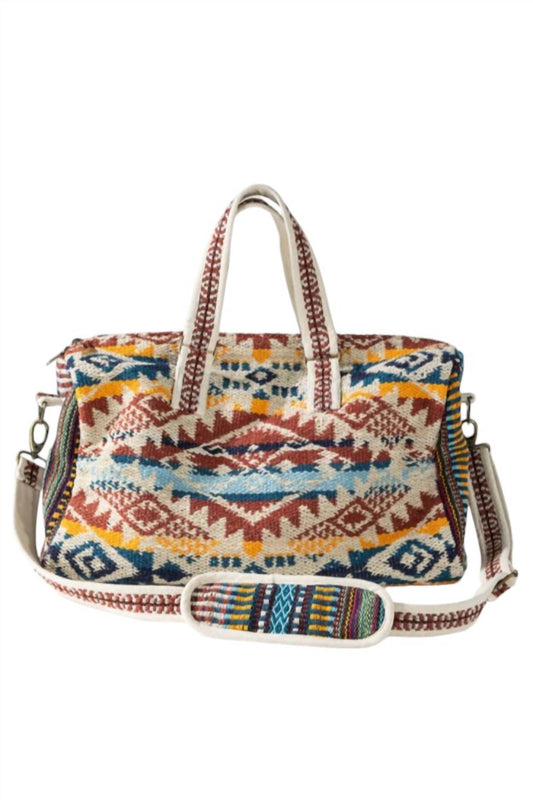 Urbanista - HANDMADE ETHNIC NAVAJO PATTERN BAG WITH SHORT STRAPS