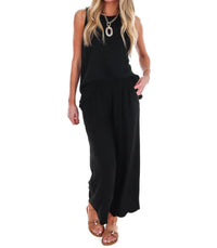 Umgee - Women's Wake Up Call Linen Scallop Tank Top