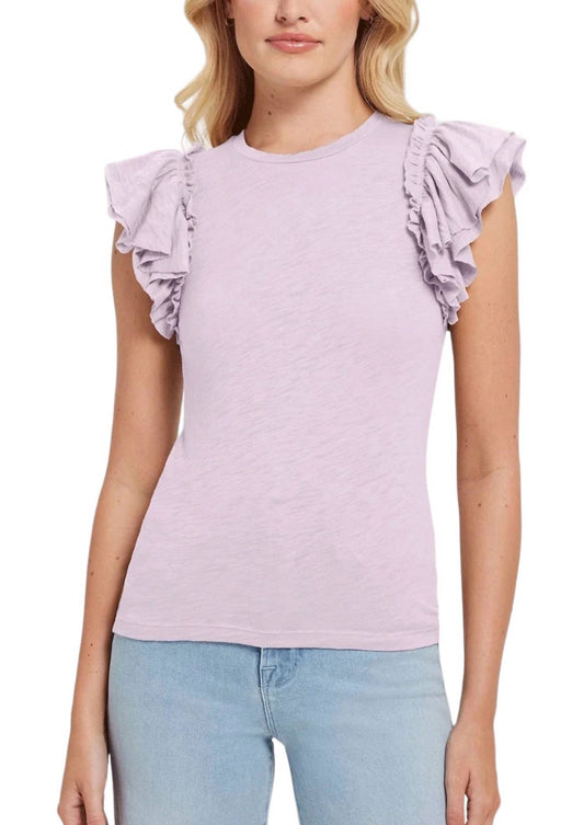 Goldie - Double Ruffle Shell Top