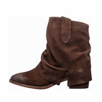 Antelope Women's Tarah Slouchy Suede Ankle Boots in chocolate - women's shoe