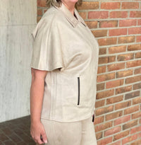 Boho Chic - Cap Sleeve Side Zip Jacket