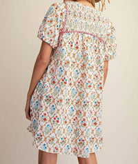 Easel - Tiny Flowers Mini Dress