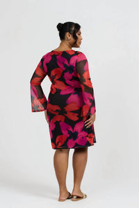 Fashion Szn Curve - Bold Floral Print Mini Dress - Plus Size