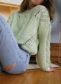 Lumiere - Thick Cable Knit Sweater