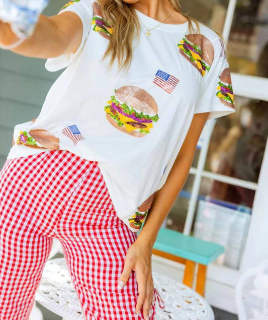 Queen Of Sparkles - SCATTERED BURGER TEE