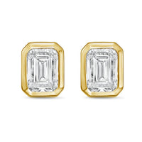 Diana M Jewels - Women's Emerald Lab-grown Diamond Stud Earrings (4.00 Tcw) - Signature Plus