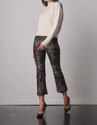 Avenue Montaigne Leo Flare Cut Pants in ramage - women's pants - detail view