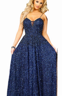 Karishma Creations - Beaded Tulle Prom Dress