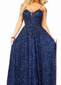 Karishma Creations - Beaded Tulle Prom Dress