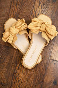 Oasis Society - Women's Woven Bow Flat Sandal