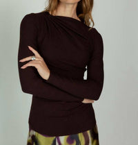 Smythe - Ruched Knit Top