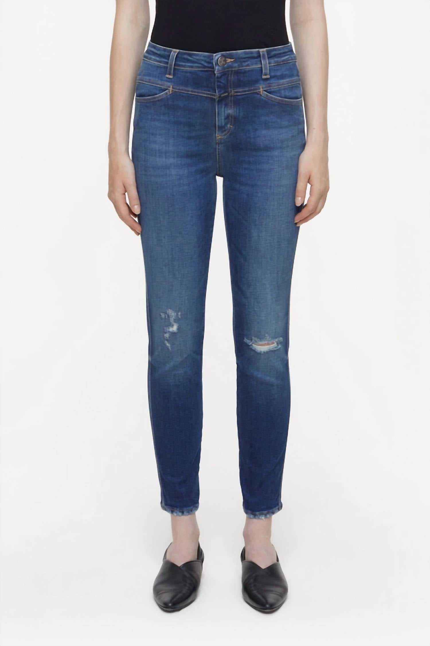 CLOSED Skinny Pusher Jeans in dark blue - women's jeans